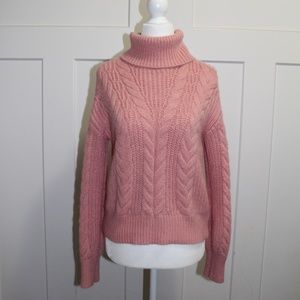 Cowl Sweater in Blush Peach